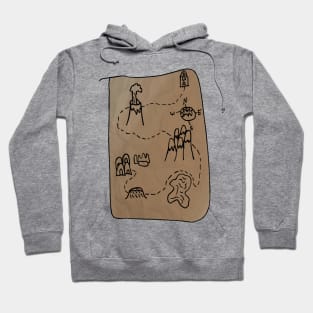 Treasure Map by Kids Hoodie